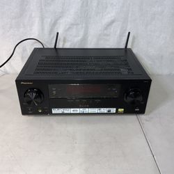 Pioneer VSX-45 5.2 Channel AV Receiver With Built In Bluetooth And WiFi. HDMI Ports, Wired Speaker Surround Sound, RCA Subwoofer, Tested And Working.