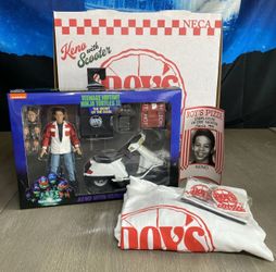 NECA SDCC 2023 KENO W/ SCOOTER ROY'S PIZZA BOX SECRET OOZE SOTO TMNT XL SIGNED