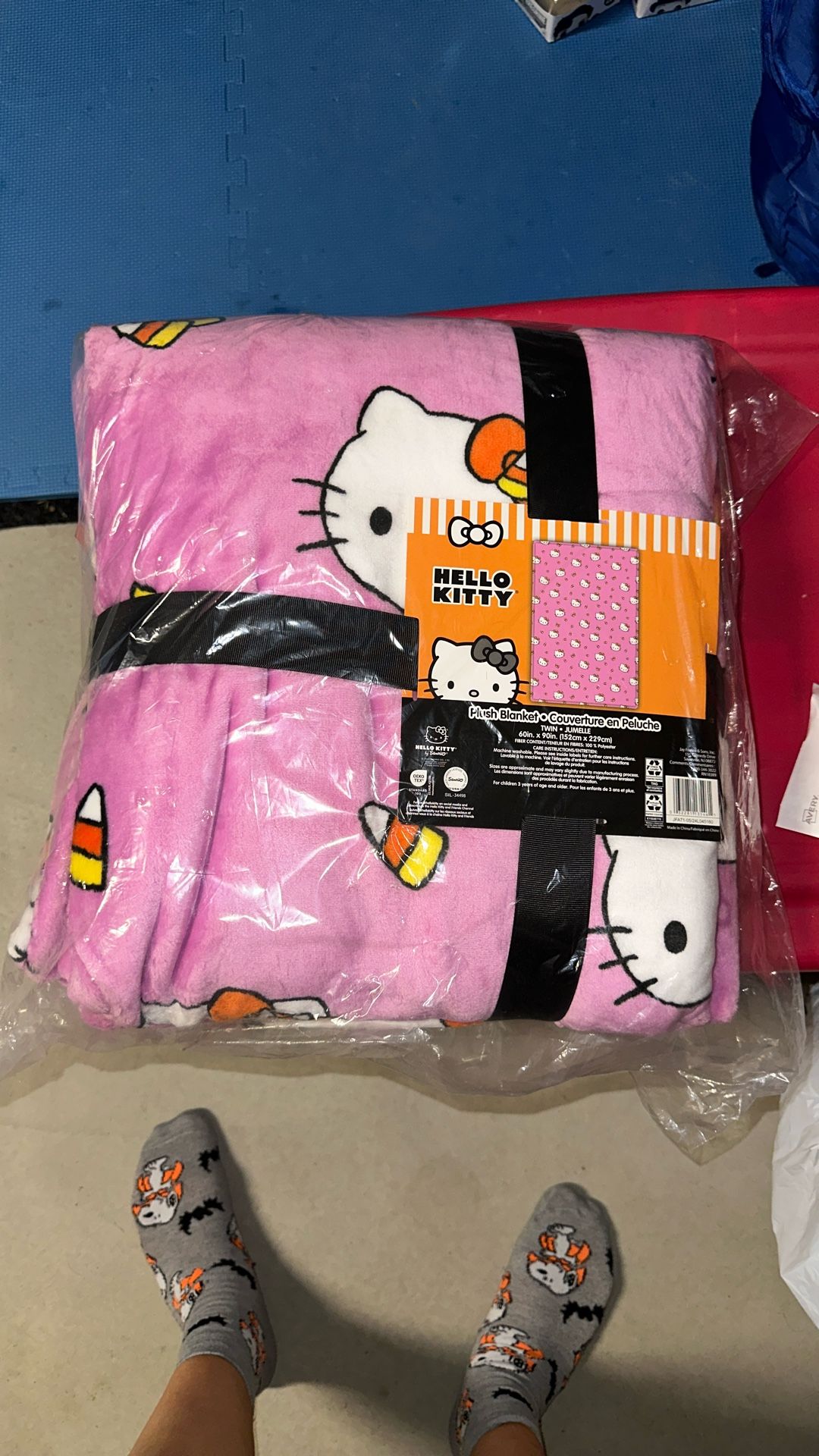Hello Kitty Halloween Blanket Still In Bag