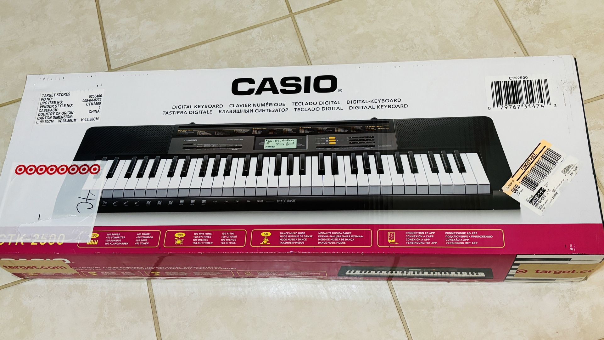 Casio Piano Keyboard , Stand And Pedal