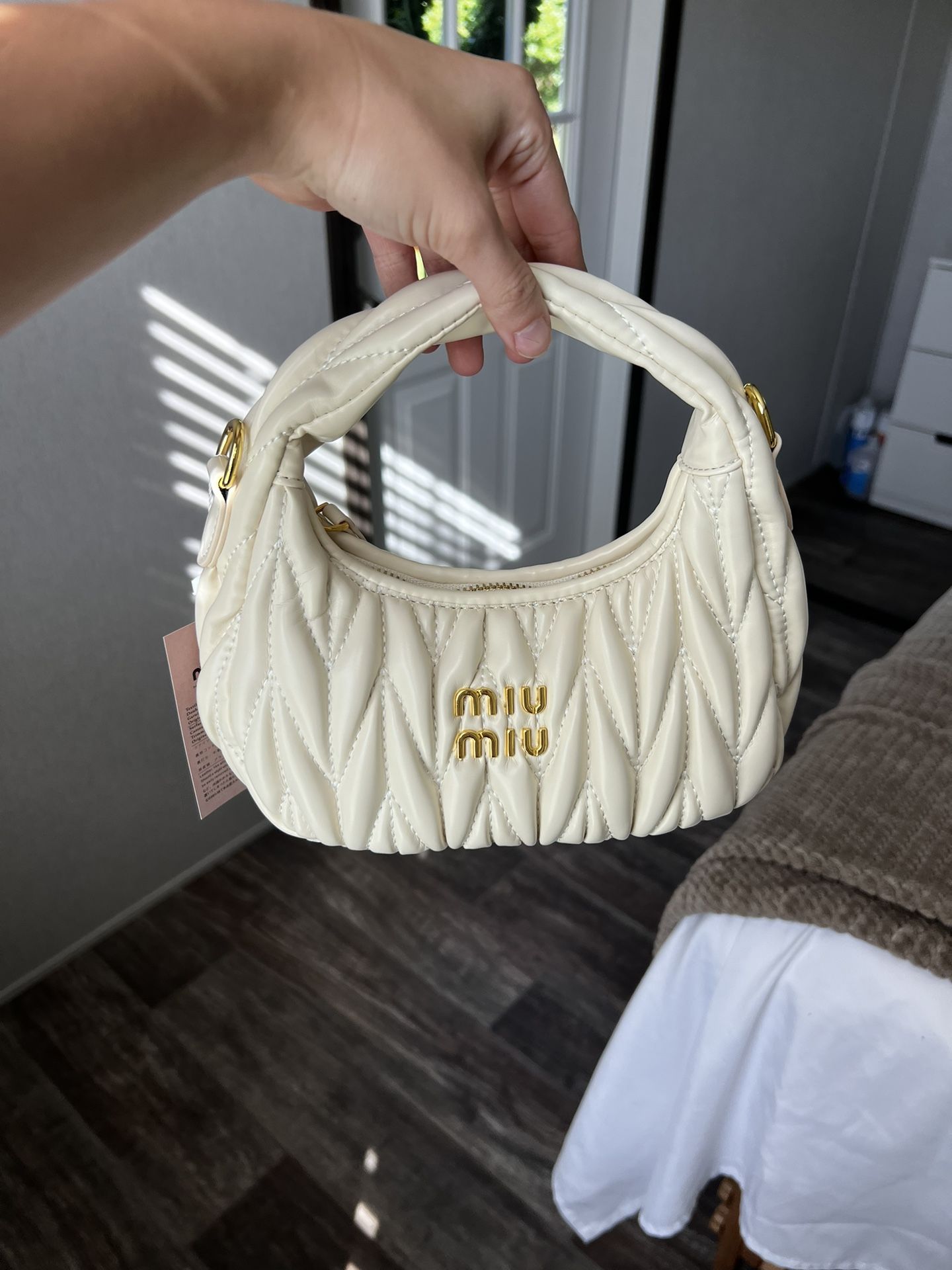 White Hobo Shoulder Bag