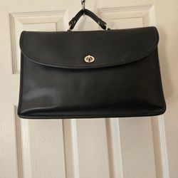 Vintage Coach LEXINGTON Briefcase Black Knickel 1997 USA