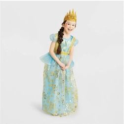 Girls Princess Costume Dress with Crown