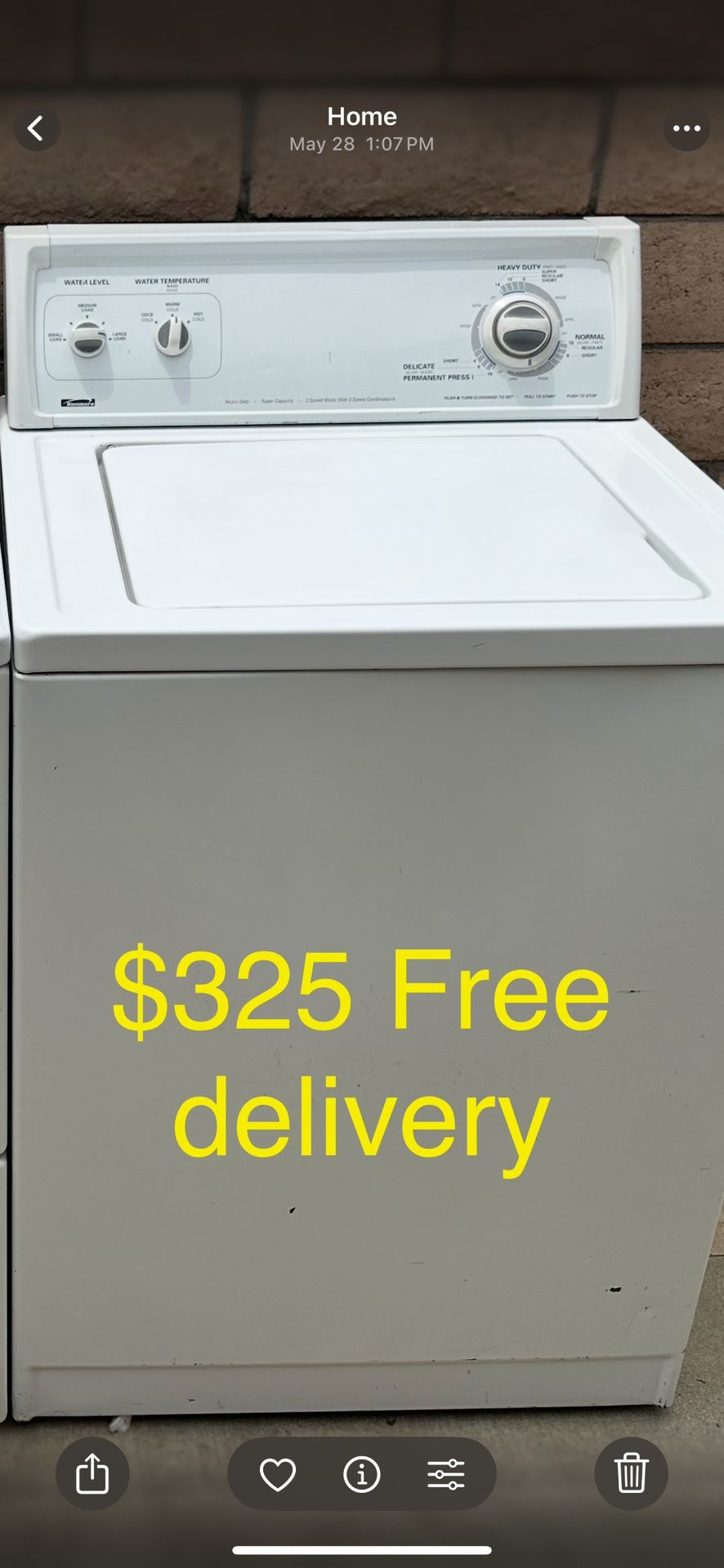 Kenmore Washer