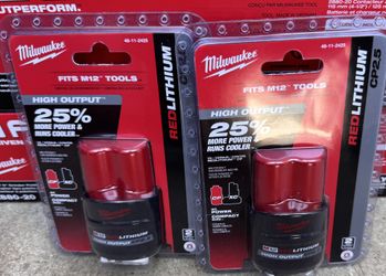 M12 12V Lithium-Ion CP High Output 2.5 Ah Battery Pack (2-Pack)