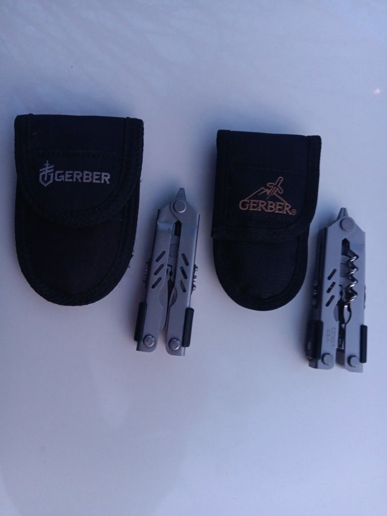 Gerber Multi Tools One with Corkscrew. Almost New Condition. $65 for 2- $45 for 1. For Pick Up Fremont Seattle. No Low Ball Offers Please. No Trades 