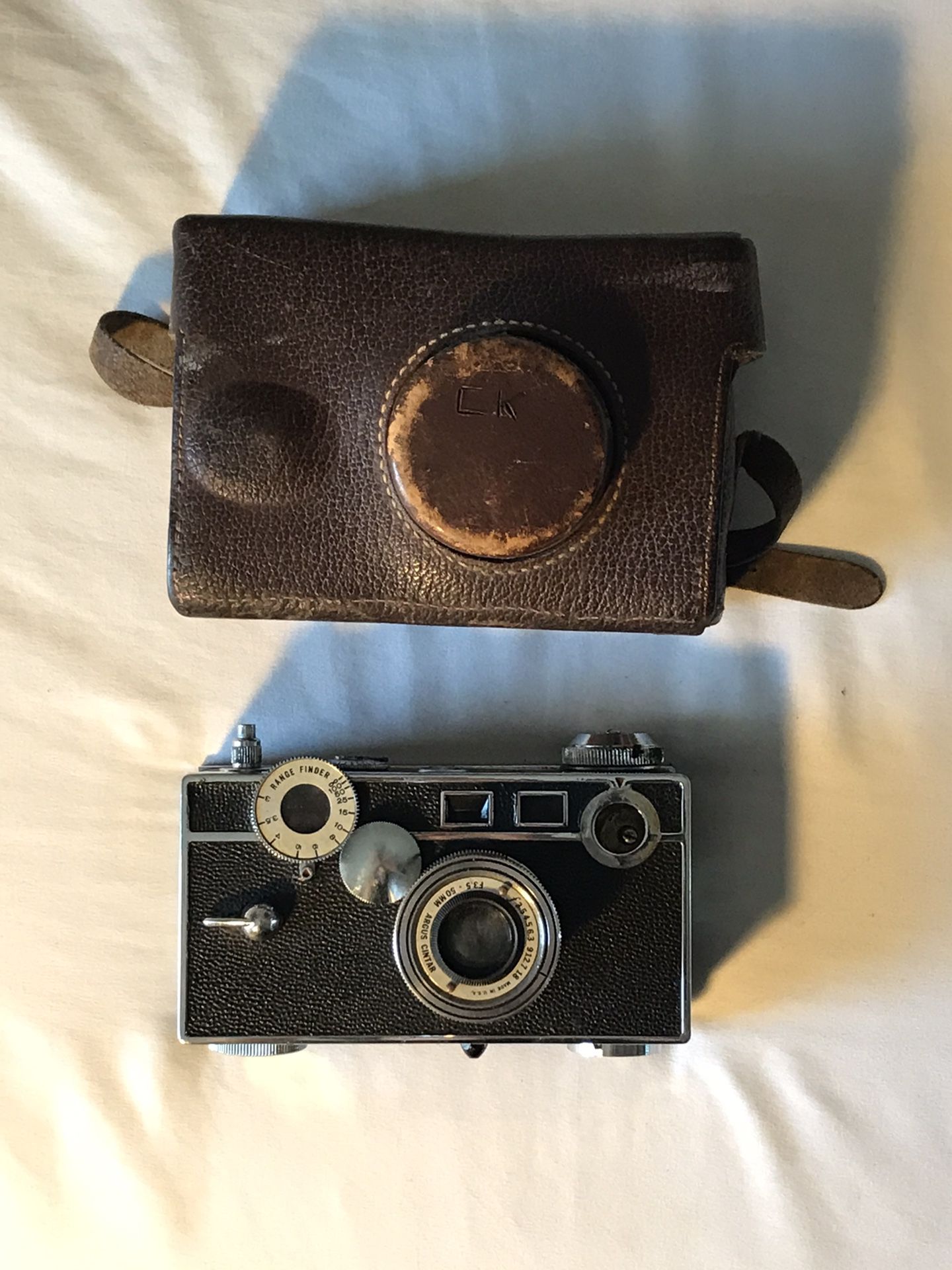 Arcus C3 vintage 35mm rangefinder camera & case