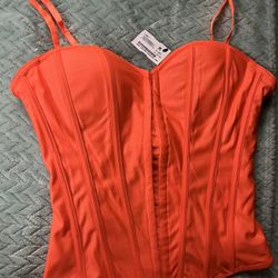 Neon Orange Corrset 