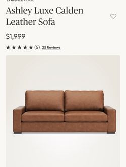 Ashley Luxe Calden Leather Sofa
