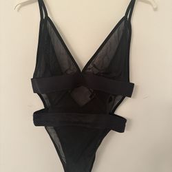 Black Sexy Bodysuit 