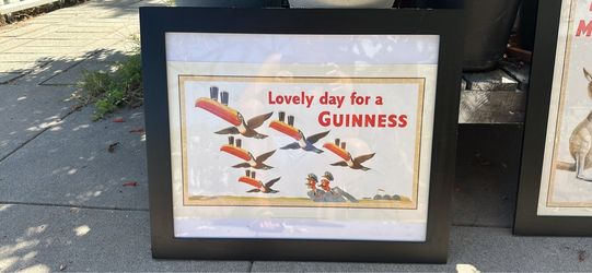 Vintage Guinness 'My Goodness My Guinness' Framed Poster