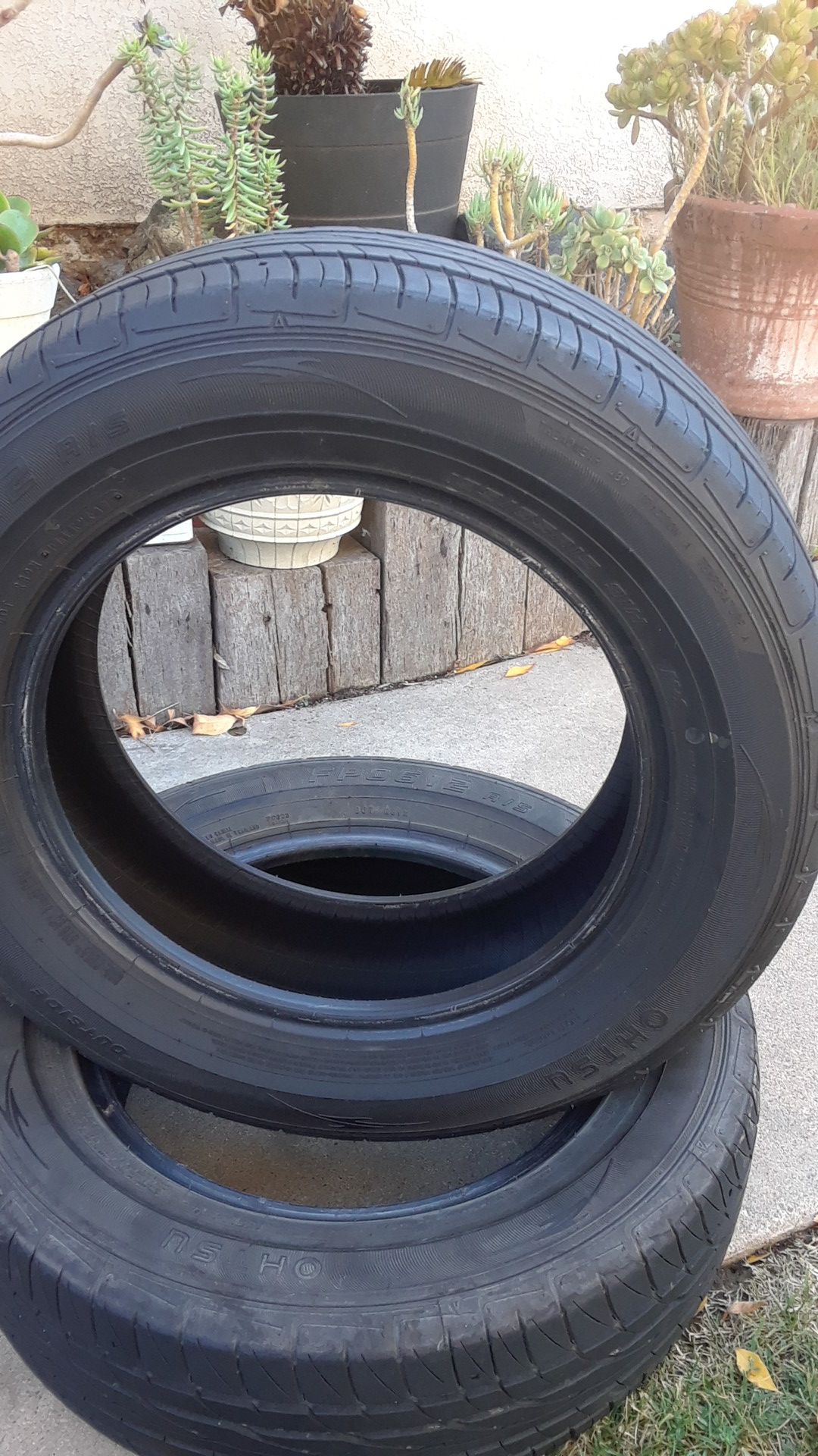 2 ) 195/65R15 tires OHTSU