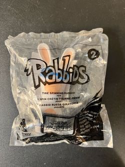 2015 Raving Rabbids McDonalds Happy Meal Toy - Tire Spinning #2