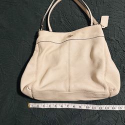 Coach Soft Ivory Leather Purse