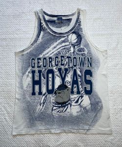 Anvil Vintage 90s Georgetown Hoyas AOP Tank Top 