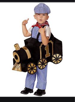 Toddler Ride-Along Train and Conductor Costumbre