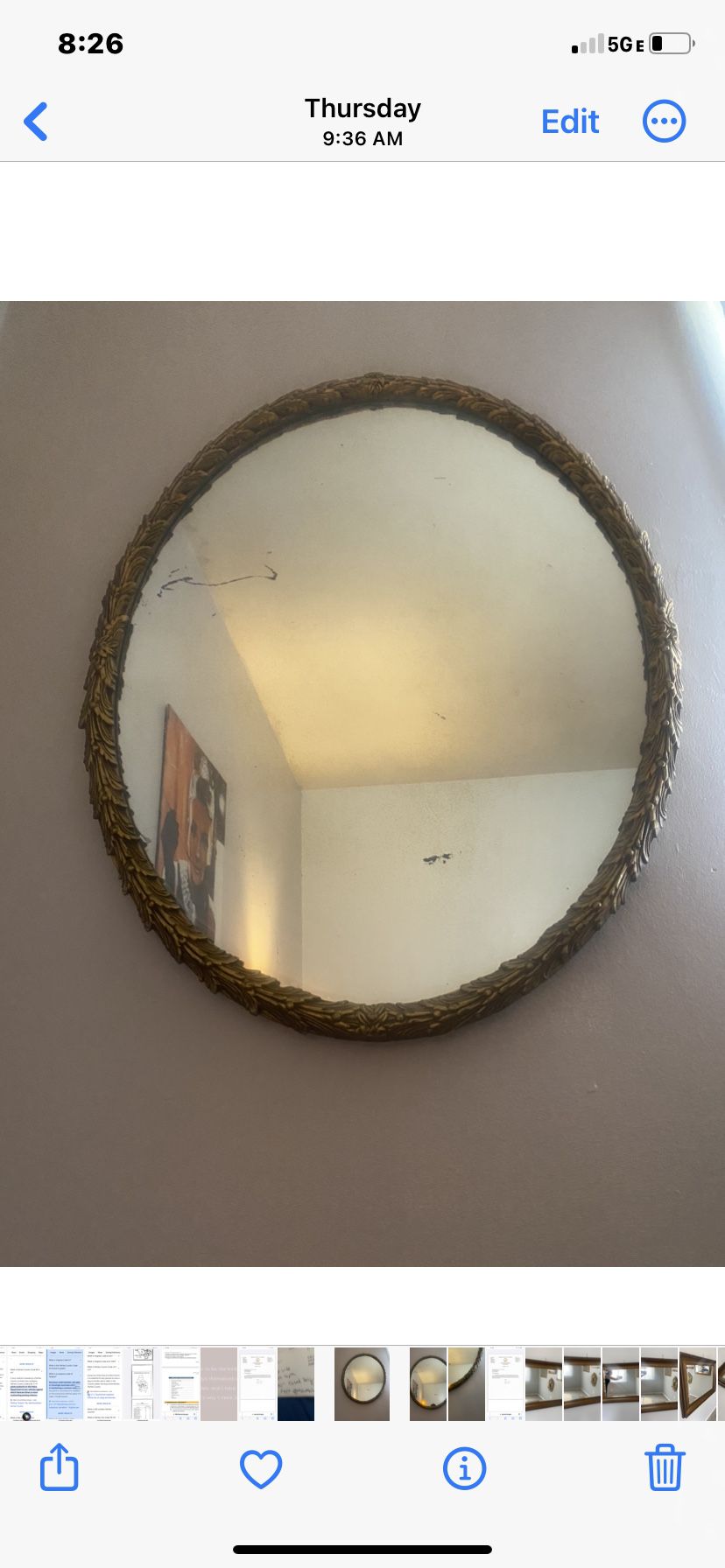 Large Antique Mirror 