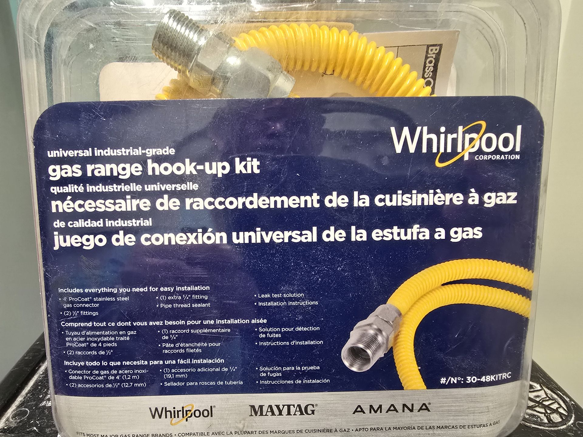 Gas range hook whirlpool