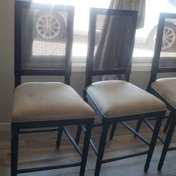 3 Bar Stools Sturdy 24" From The Seat To The Floor 