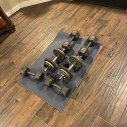 DUMBELLS SET OF ..10…20….25