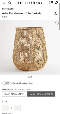 Pottery Barn Basket