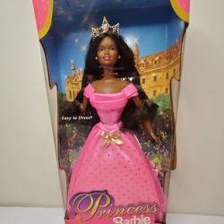 Girl's Princess Barbie Doll Black 