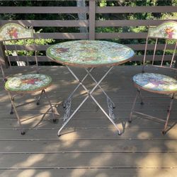 Vintage Mosaic Bistro Set
