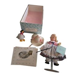 Madame Alexander Mother Goose with Pet Goose 8" Doll 11620 w Box Stand & Papers