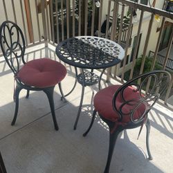 Bistro Table With Two Chairs 