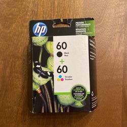 HP 60 Black/Tri-color Ink Cartridges (2-pack) | Works with DeskJet D1660, D2500, D2600, D5560, F2400, F4200, F4400, F4580; ENVY 100, 110, 120; PhotoSm