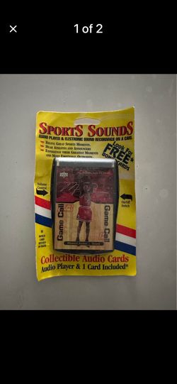 Vintage 2000 Michael Jordan Sports Sounds Game Call Audio Cards Factory Sealed