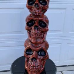 3 Foot Tall Skull Statue