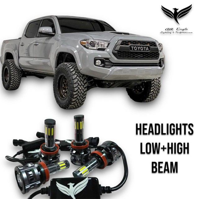 2016-2021 Toyota Tacoma LED Headlights Bulbs KIT H11 H11 Low+High Beam 24,000Lm