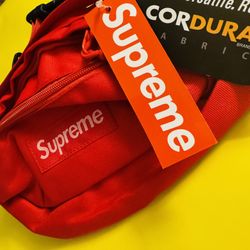 Brand New w/ tags authentic Supreme RED Waist Bag Cross Body (SS 18) 44th  