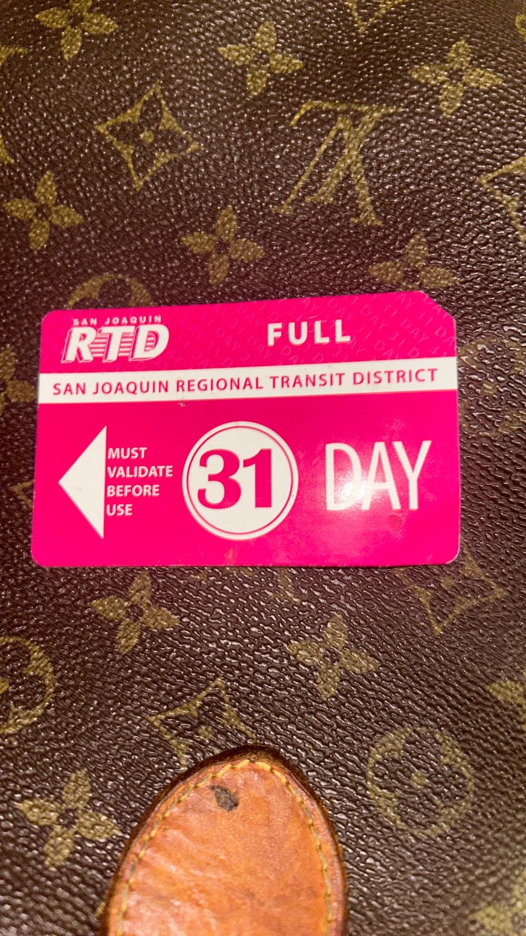 San Joaquin County Bus Pass New Never Used
