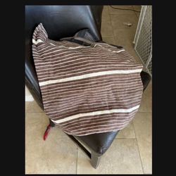 Brand New West Brown Striped Pillow Covers 20x20 3 Available 