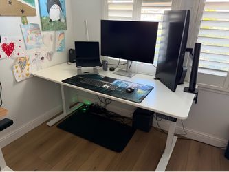 White Autonomous Desk Pro 70.5”W x 30” Depth x 1” Thick