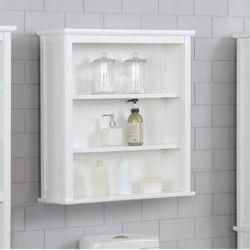 Wall Mounted Bathroom Cabinet With Two Open Shelves Brand new In Box 