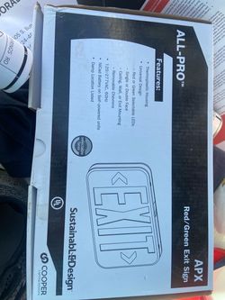 Cooper LED exit sign NEW