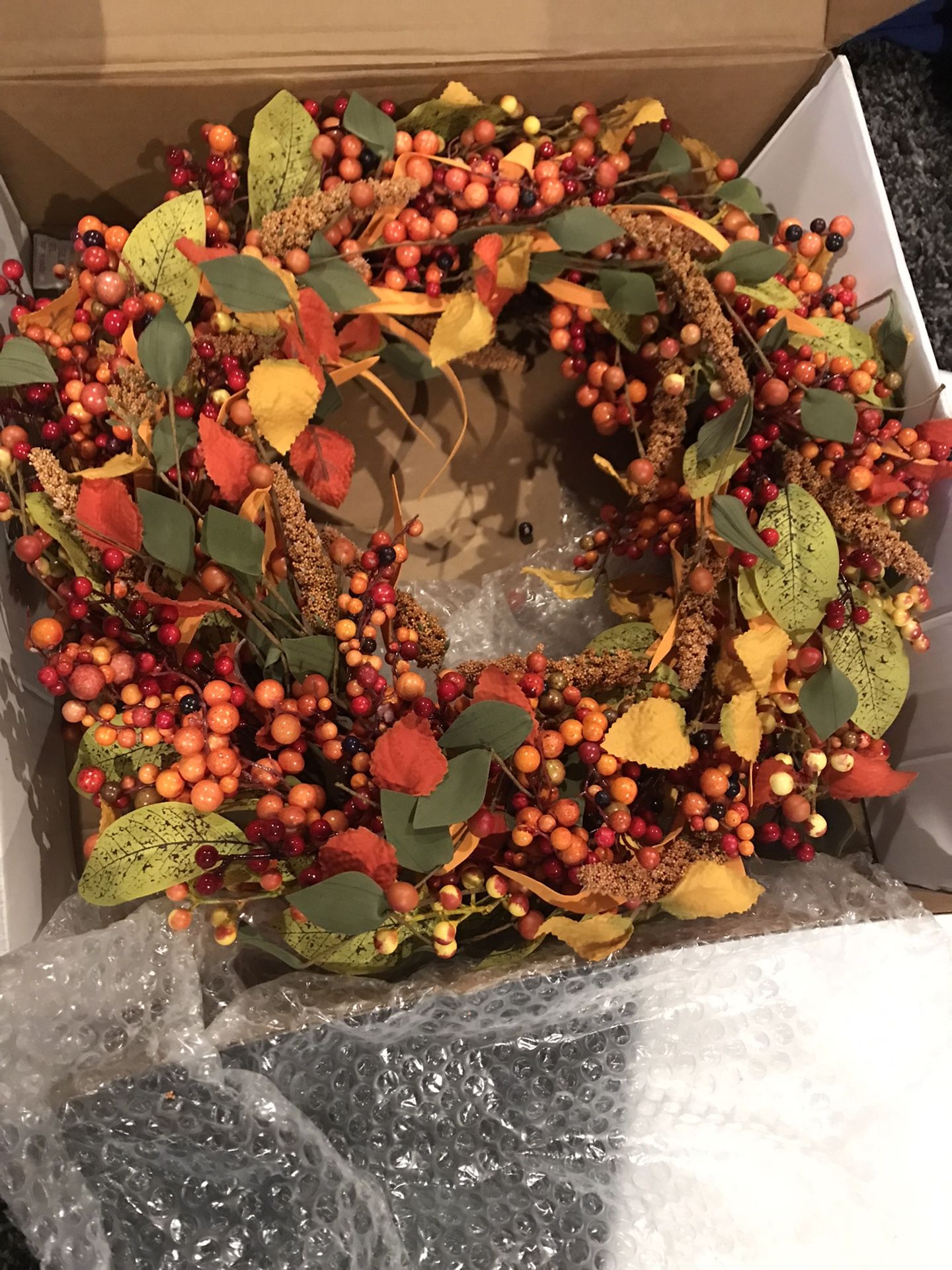 Artificial Berry Front Door Decor