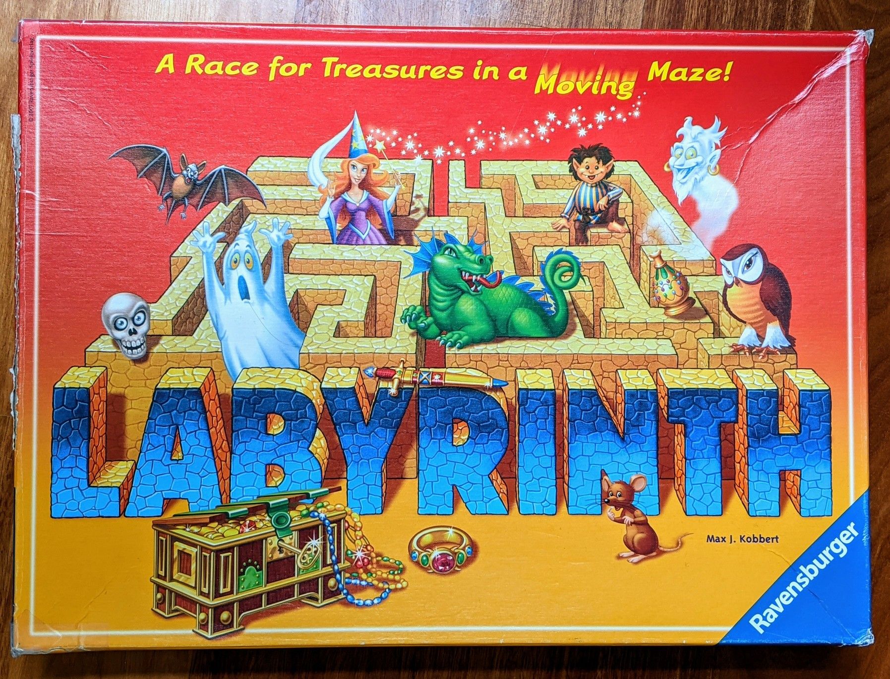 Game, moving maze, labyrinth, ravensburger, 2-4 players, ages 7-99