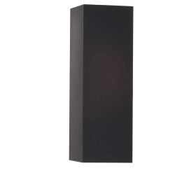 SALESUMO Square 6" Two-Light Black Modern Wall Lantern for Outdoor Spaces with Up-Down Light Output