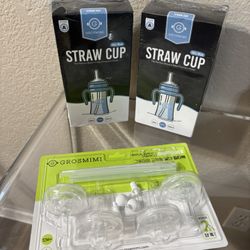 GROSMIMI Spill Proof no Spill Magic Sippy Cup with Straw with Handle for Baby and Toddlers, Customizable, PPSU, BPA Free 10 oz (Sky blue)all $35 