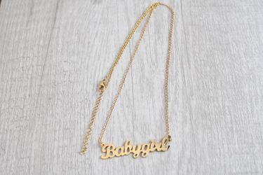 Word Plate Necklace
