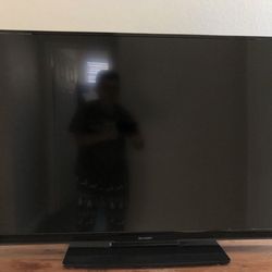 Sharp Tv 51” With Remote Control & Chromecast