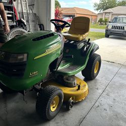 john deere ride on lawn mower l130 automatic