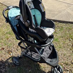 Car Seat, Base And Stroller 