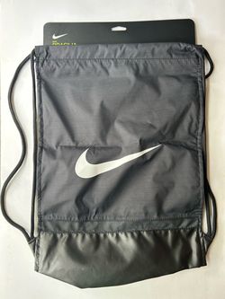 New Nike Brasilia drawstring bag in black