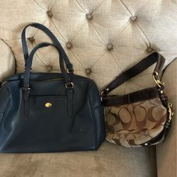 Coach Purses. 25. Each.  Blue One Only