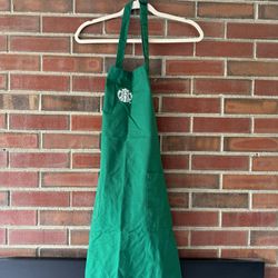 Authentic Starbucks Barista Costume - 2 Green Aprons & Black Cap Combo
